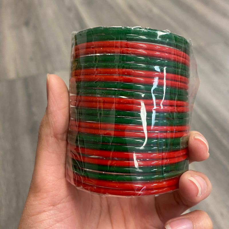 Green 2025 red bangles