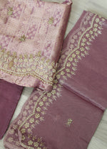 Banarsi silk unstitch suit