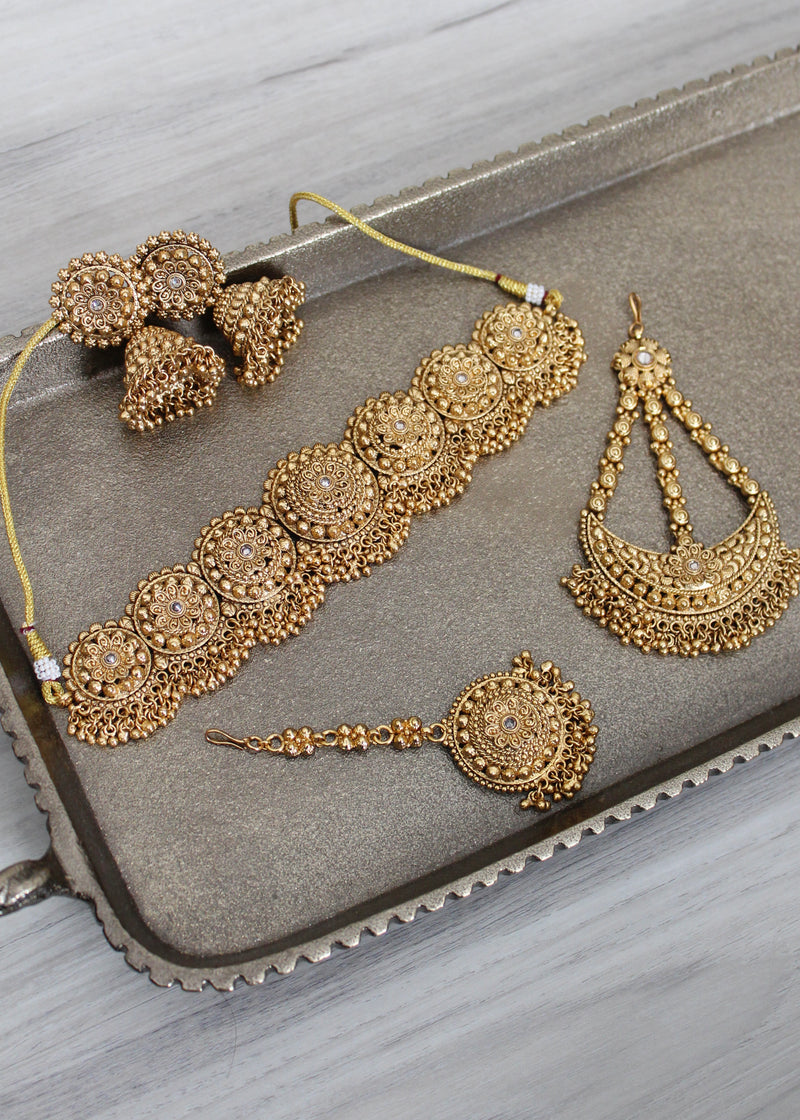 Gold inspired Choker Set