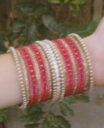 Red + Pink bangle set