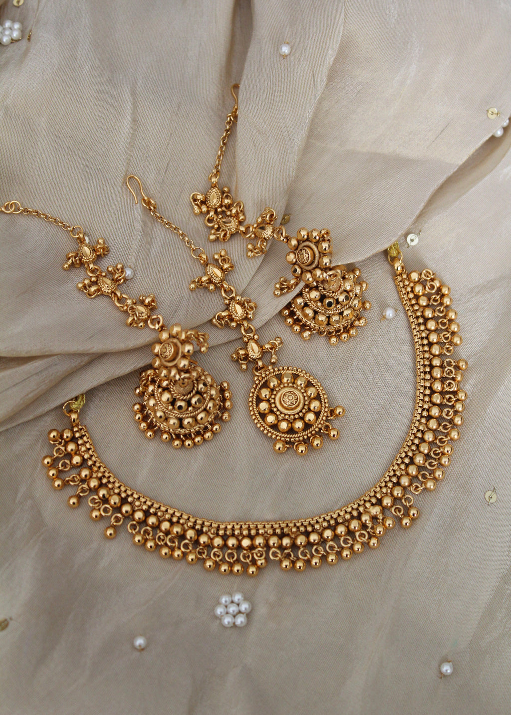 Gold inspired necklace Set