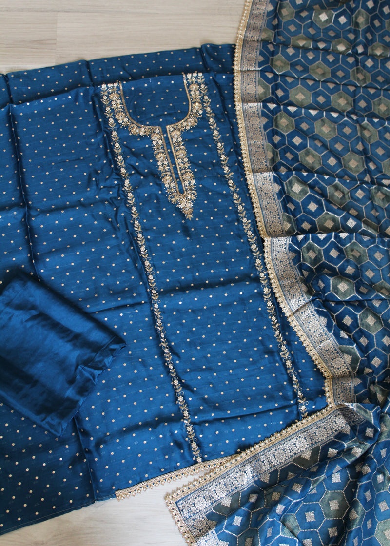 Banarsi unstitch suit