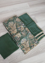 Crepe embroidered Unstitch Suit