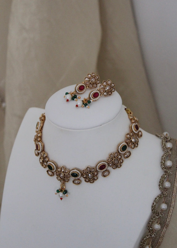 Polki Necklace Set