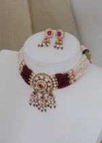 Maroon Choker Set