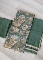 Crepe embroidered Unstitch Suit
