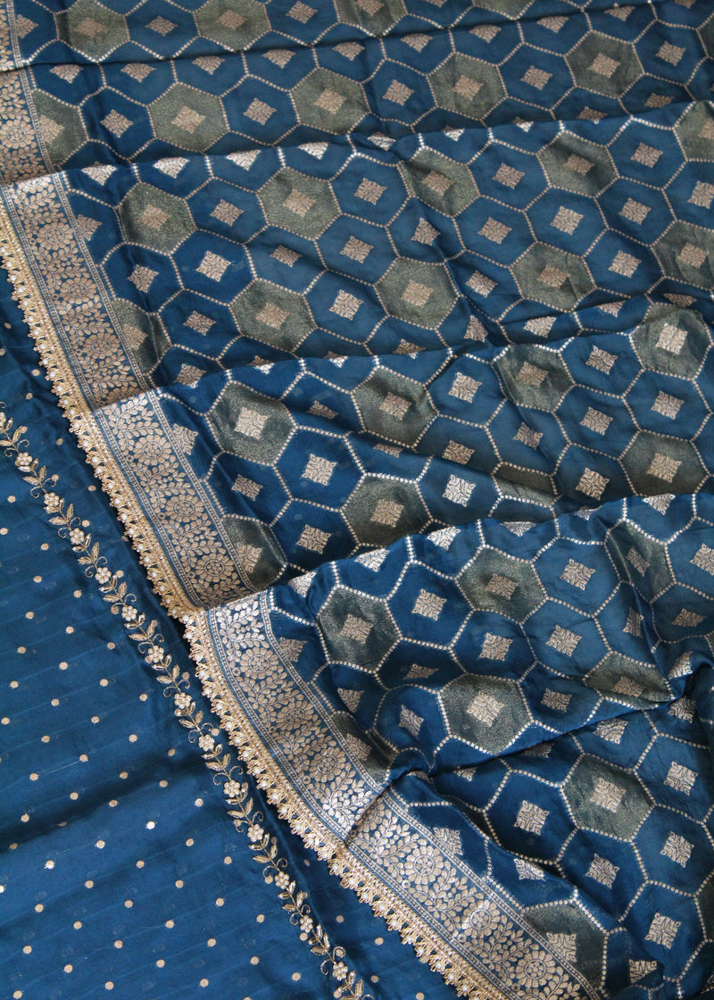 Banarsi unstitch suit