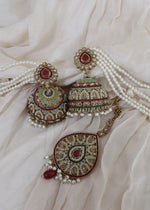 Large Jhumki Tikka set