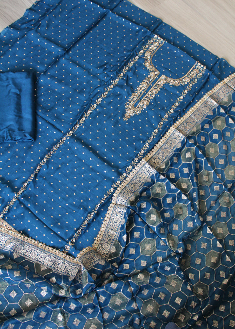 Banarsi unstitch suit