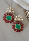 Ruby + Emerald Choker set