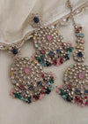 Multicolor Earring tikka set