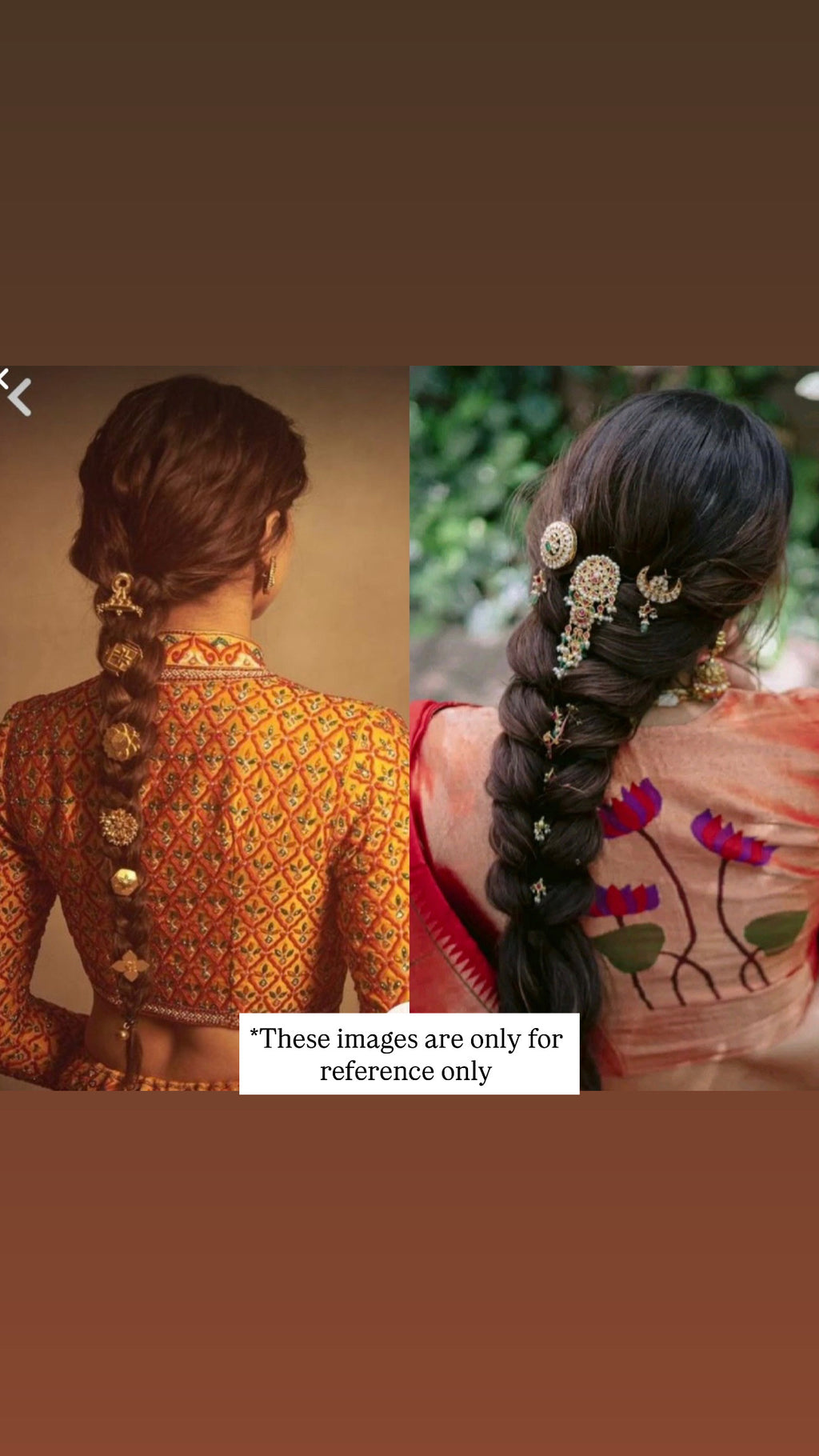 Pachi kundan hair clips