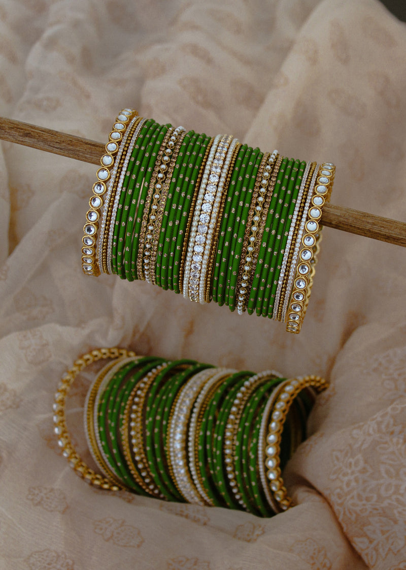 Green bangle set