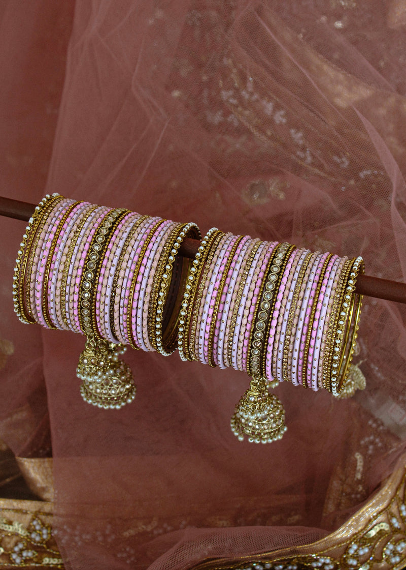 Pink bangle set