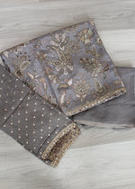 Crepe embroidered Unstitch Suit