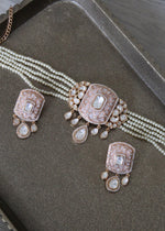 Muted pink choker set