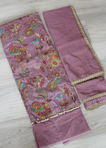 Crepe embroidered Unstitch Suit