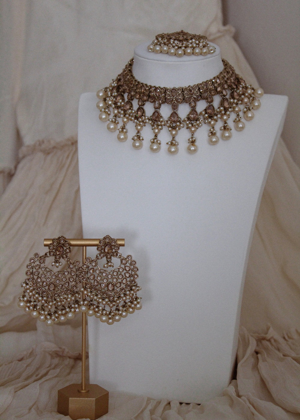 Gold + Champagne Pearls