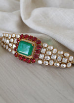 Ruby + Emerald Choker set
