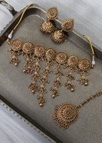 Antique Gold inspired Choker Set