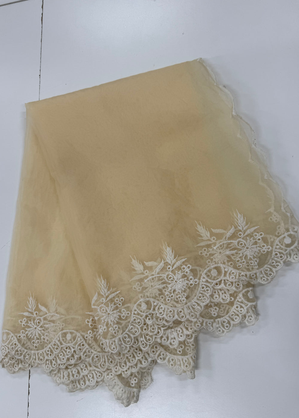 Cream organza 2.25 meter