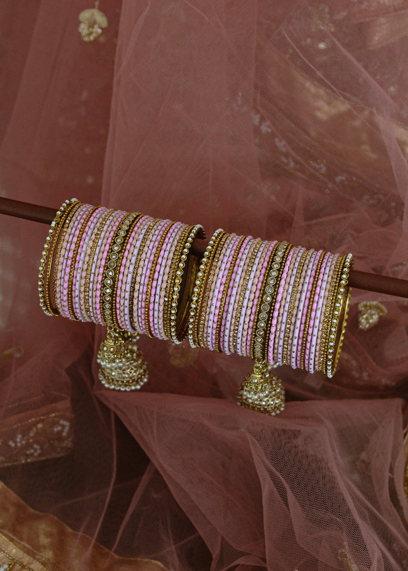 Pink bangle set