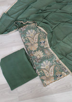 Crepe embroidered Unstitch Suit