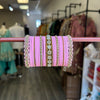 Pink bangle set size 2.6