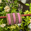 Pink bangle set size 2.4